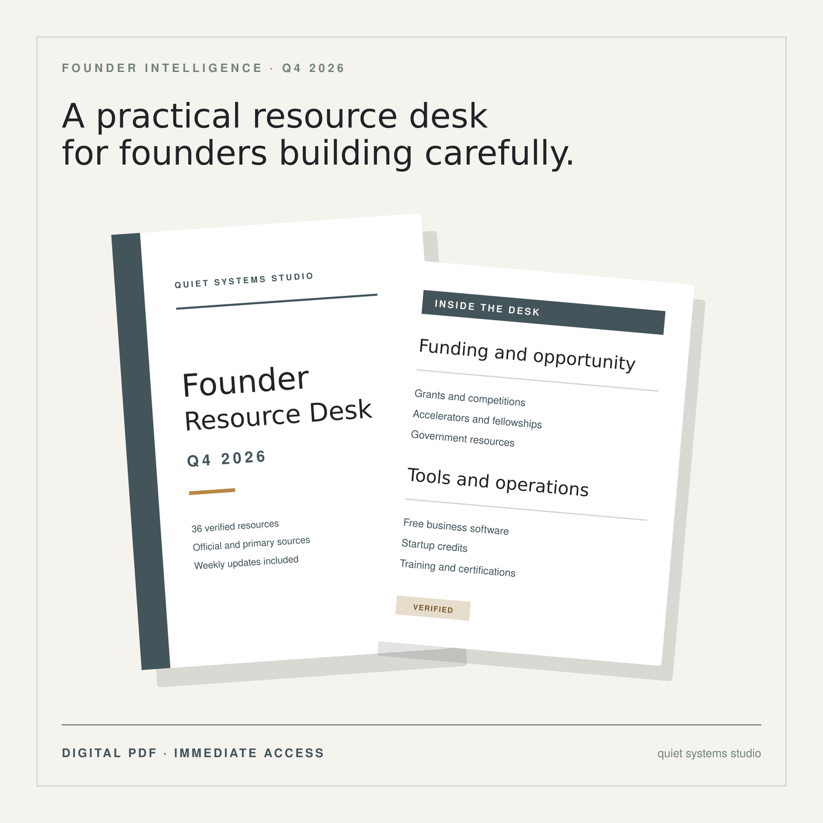 Founder Resource Desk: Q4 2026 - Image 2