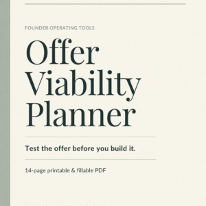 Offer Viability Planner